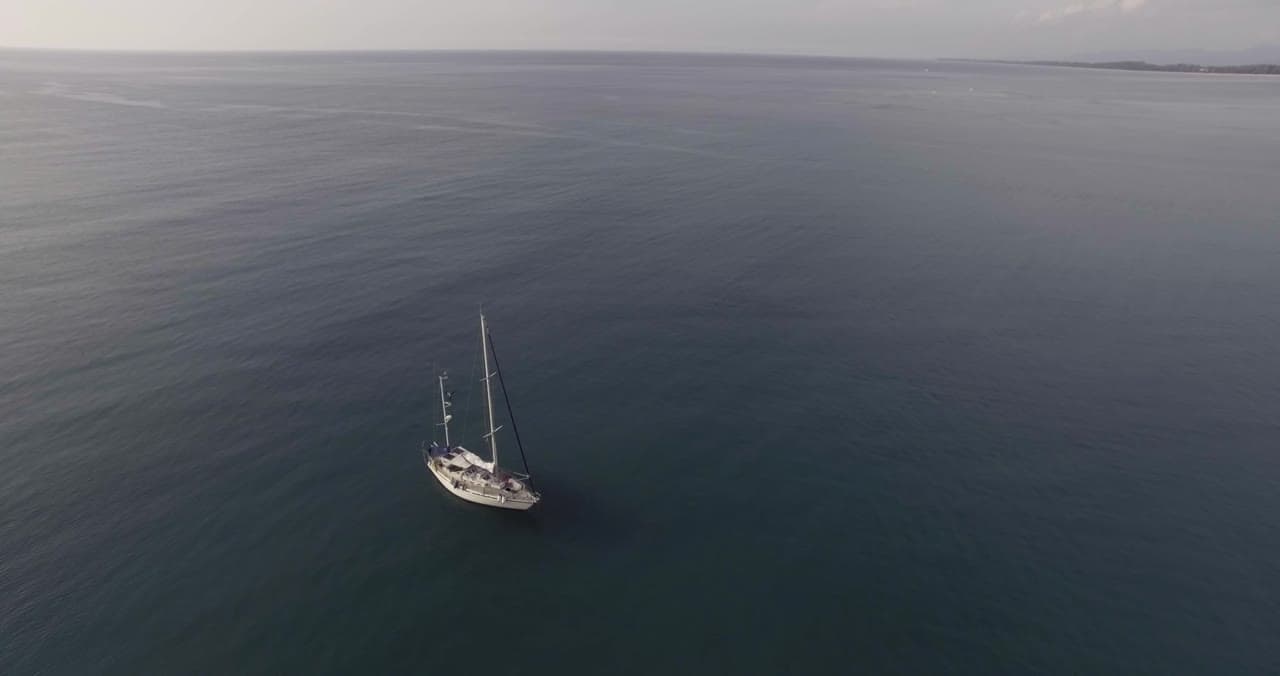 Single-vessel tracking over open water — hull detection and AIS correlation.